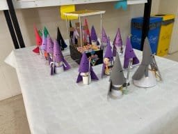 Recreación de una procesión de Semana Santa